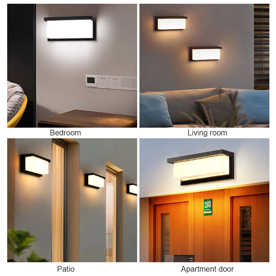 Waterproof Outdoor LED, Garden Lights, LED Outdoor Wall Light, Radar Motion Sensor Balcony Lamp