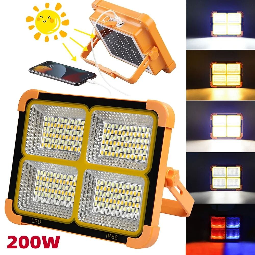 Portable Solar Rechargeable Camping Work Light