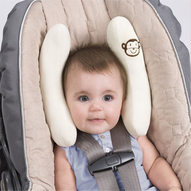 Banana Car Seat Head Protector, Baby Stroller Sleeping Neck Support Pillow, Infant Stroller Neck Pillow, Cartoon Flower