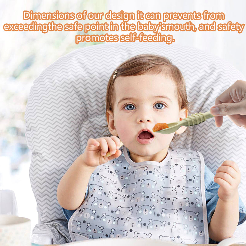 Training Spoon For Babies Over 6 Months Old Silicone Baby Food Spoon Christmas Gift Pick Easy To Gr 2