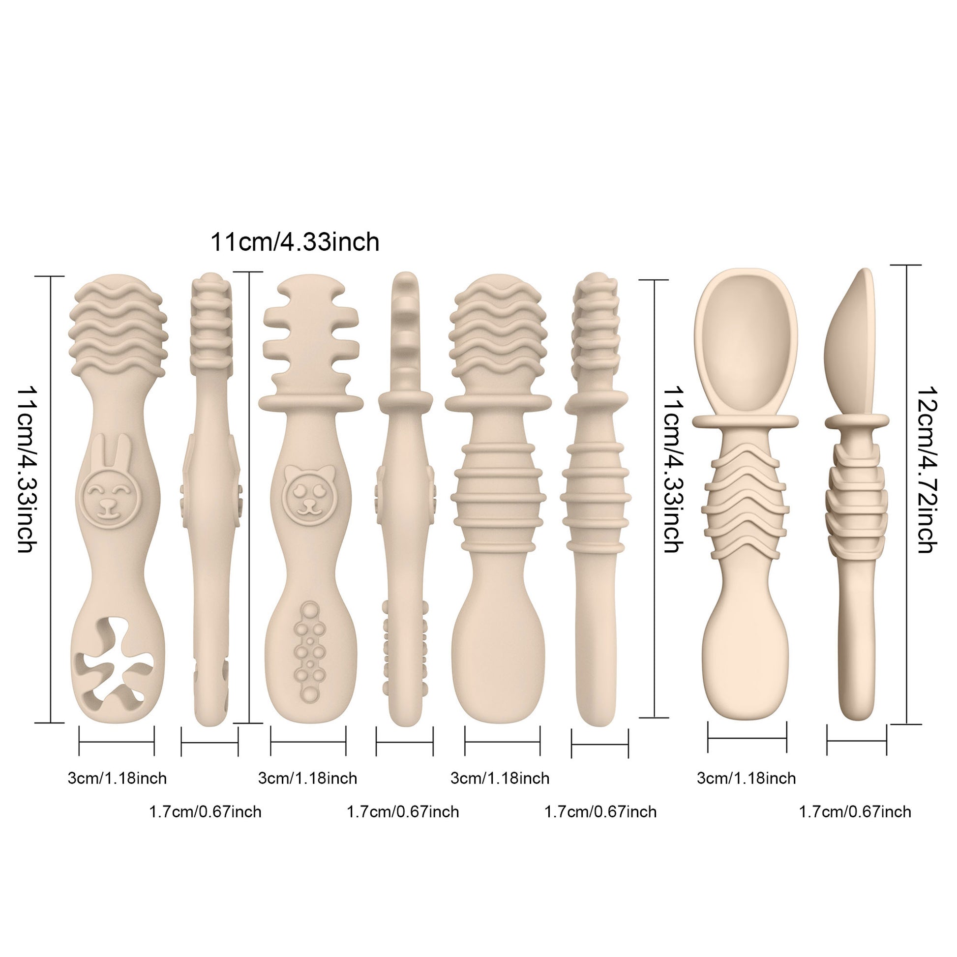 Training Spoon For Babies Over 6 Months Old Silicone Baby Food Spoon Christmas Gift Pick Easy To Gr 3