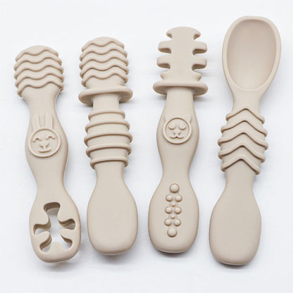 Training Spoon For Babies Over 6 Months Old Silicone Baby Food Spoon Christmas Gift Pick Easy To Gr 5
