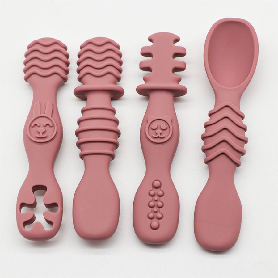 Training Spoon For Babies Over 6 Months Old Silicone Baby Food Spoon Christmas Gift Pick Easy To Gr 7