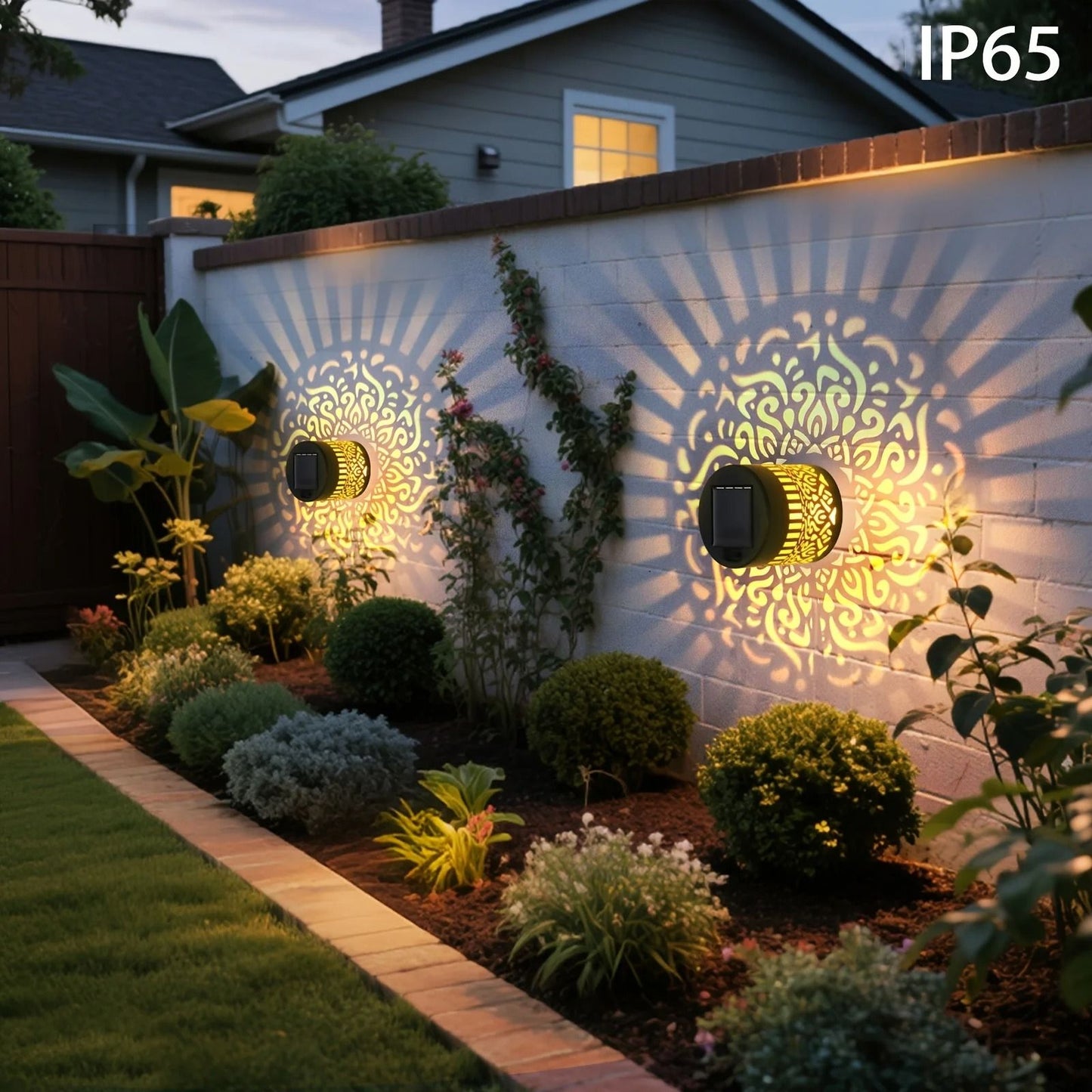 Solar Fence Light With Cut Out Design 7