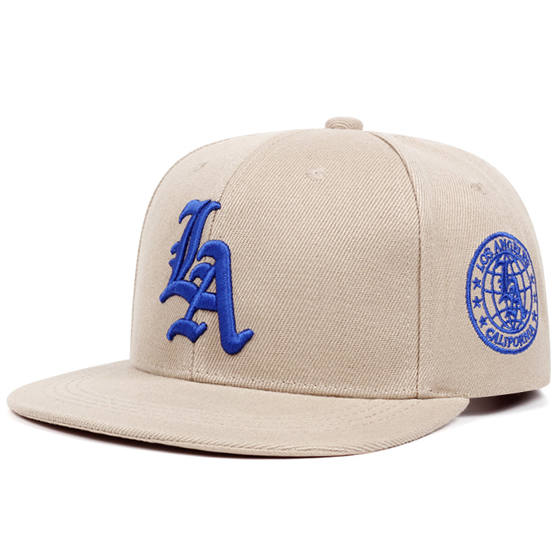New Los Angels Letter Cotton Flat Edge Hat Simple Baseball Hat For Women Sunshade Hat For Men Outdo 2