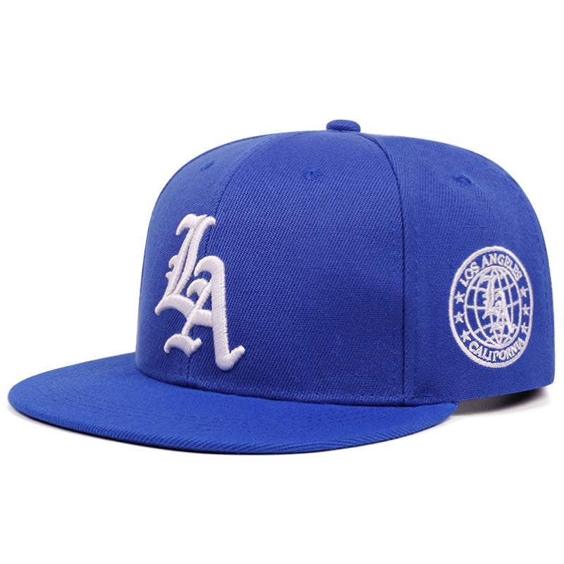 New Los Angels Letter Cotton Flat Edge Hat Simple Baseball Hat For Women Sunshade Hat For Men Outdo 6