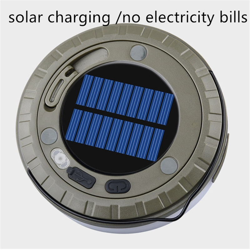Solar Lights Outdoor Camping Light RGB Atmosphere Light String Light Outdoor Tent LED Flashlight Wi 5