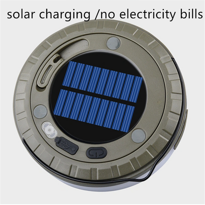 Solar Lights Outdoor Camping Light RGB Atmosphere Light String Light Outdoor Tent LED Flashlight Wi 5
