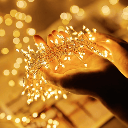 GlowCascade USB Firecracker Fairy String Lights