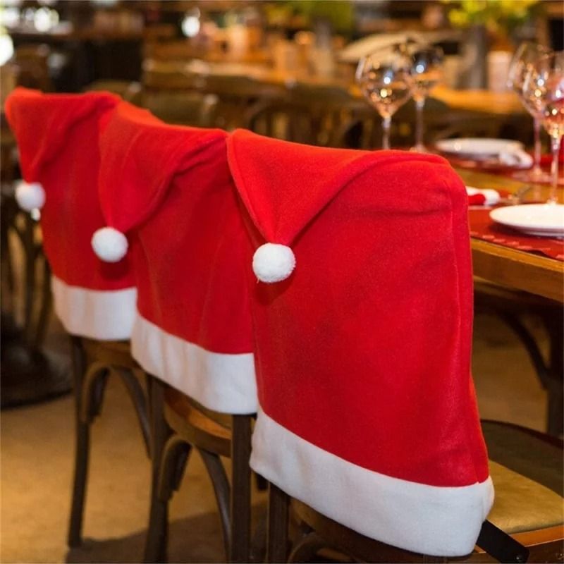 Christmas Chair Covers Festive Holiday Decorations For Home And Party 5