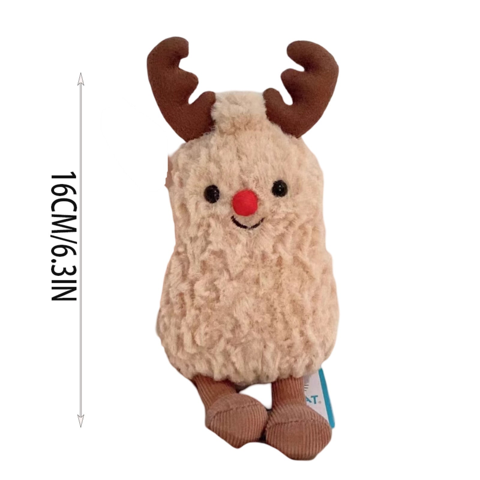 Deer Peanut Ornament Kawaii Mini Figure Enchanting Cartoon Doll Perfect Holiday Christmas Gift For  3