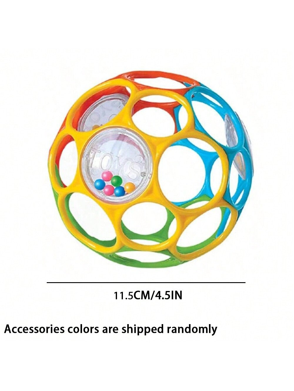 Educational Sensory Toy for Infants, Soft Baby Grasping Ball, Random Color Rattles with Bell Ball Early Education Play