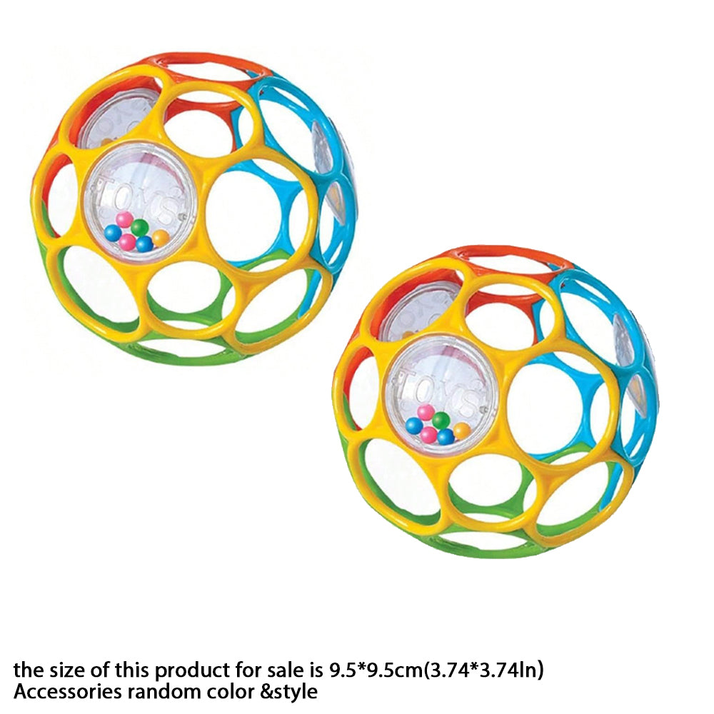 Educational Sensory Toy for Infants, Soft Baby Grasping Ball, Random Color Rattles with Bell Ball Early Education Play