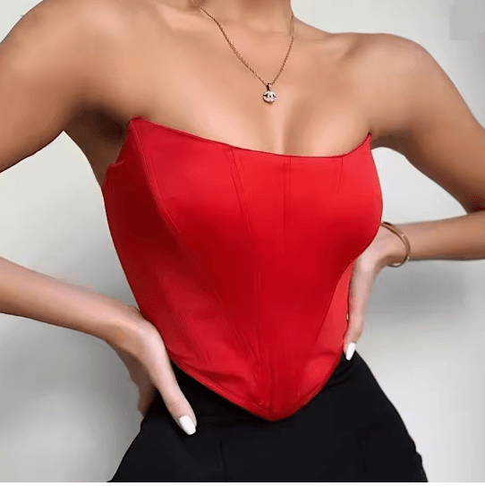 SculptFit Off Shoulder Corset Crop Top 5