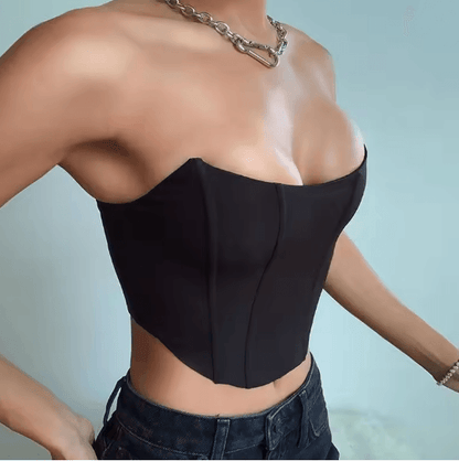 SculptFit Off Shoulder Corset Crop Top 4
