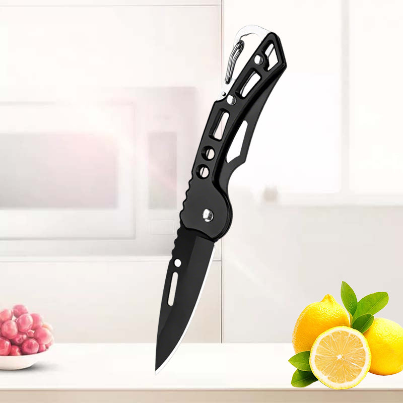 Stainless Steel Mini Knife with Non Slip Handle, Household Kitchen Folding Pocket Knife, Multifunctional Fruit knife
