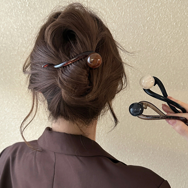 Twist Hair Clips Hairpins Twisted Hollow, New Fashion Barrettes Retro S Shape Ponytail, Elegant Shark Clips Headdress