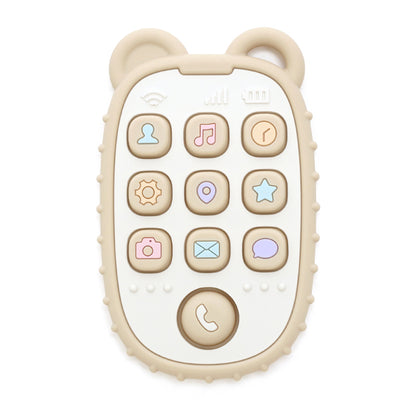 Shape Silicone Teether Teething Toy, New Baby Teether Mobile Phone, Baby Gift Set, Sensory Toy for Kids, Soft Chew