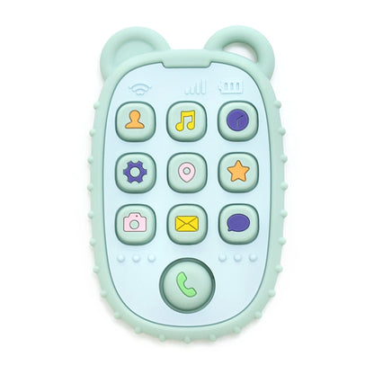 Shape Silicone Teether Teething Toy, New Baby Teether Mobile Phone, Baby Gift Set, Sensory Toy for Kids, Soft Chew
