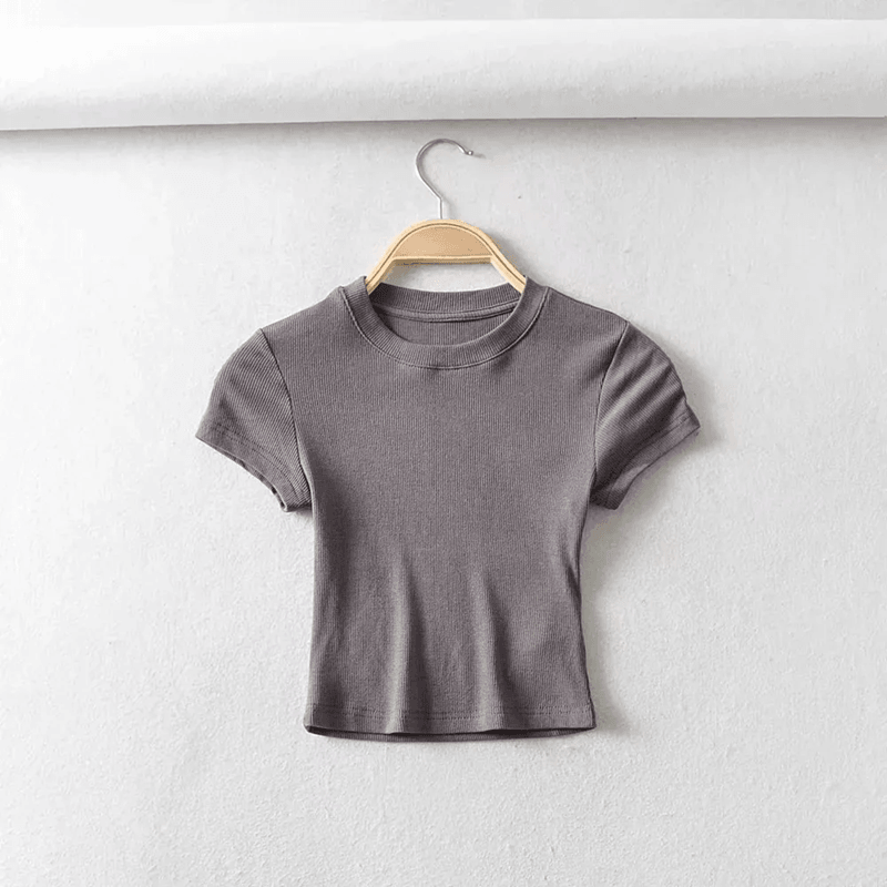SummerFit Slim Crop T Shirt For Women 2
