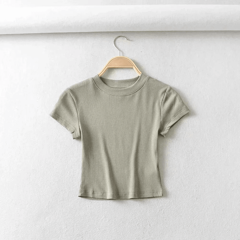 SummerFit Slim Crop T Shirt For Women 4