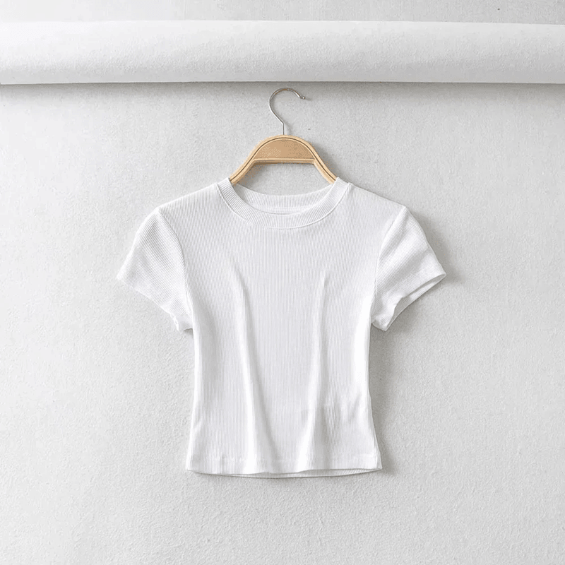 SummerFit Slim Crop T Shirt For Women 5