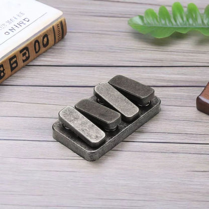 Magnetic Metal Fidget Slider Push Card  Premium EDC Desk Toy 4