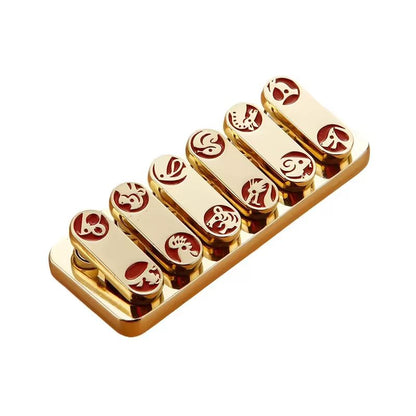Magnetic Metal Fidget Slider Push Card  Premium EDC Desk Toy 6