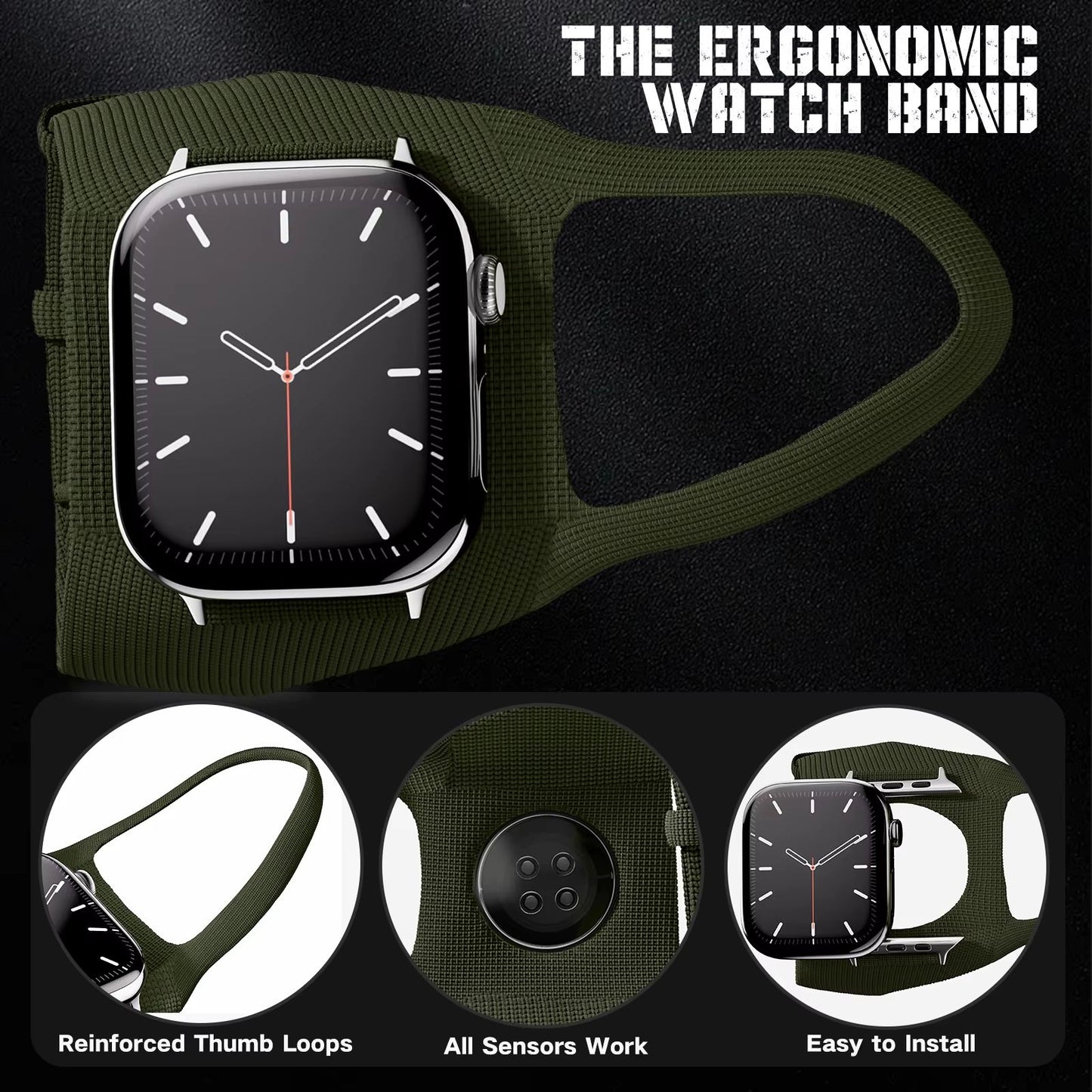 ActiveFlex Pro Nylon Sport Band For Apple Watch UltraClassic Series 3