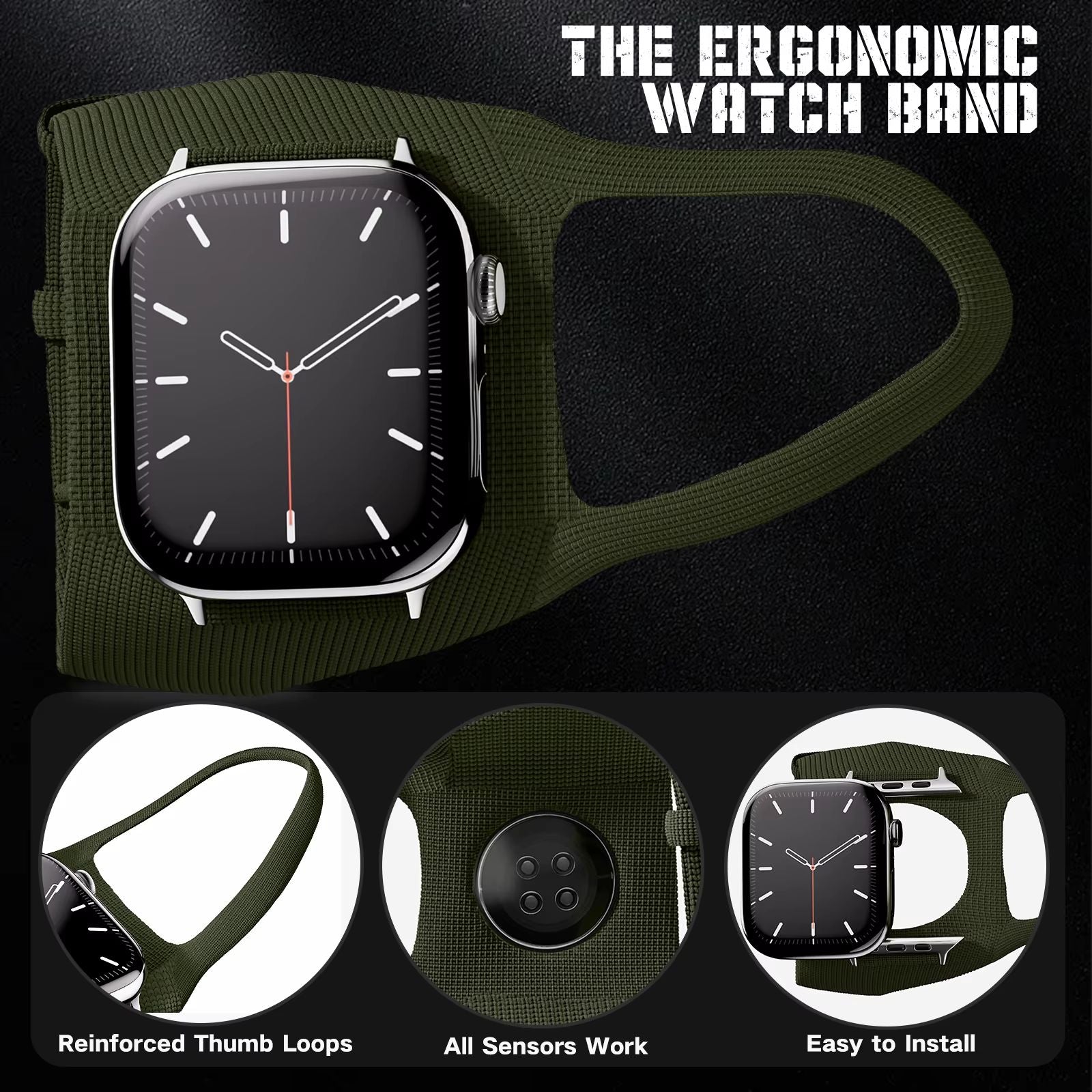 ActiveFlex Pro Nylon Sport Band For Apple Watch UltraClassic Series 3