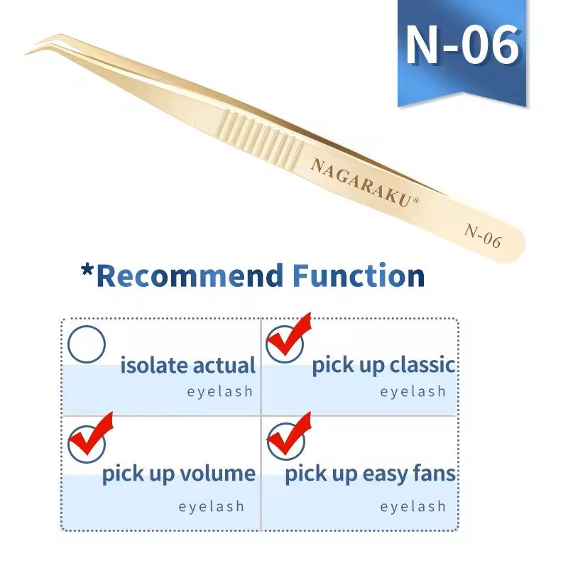 Womens Stainless Steel Eyelash Extension Tweezers 13