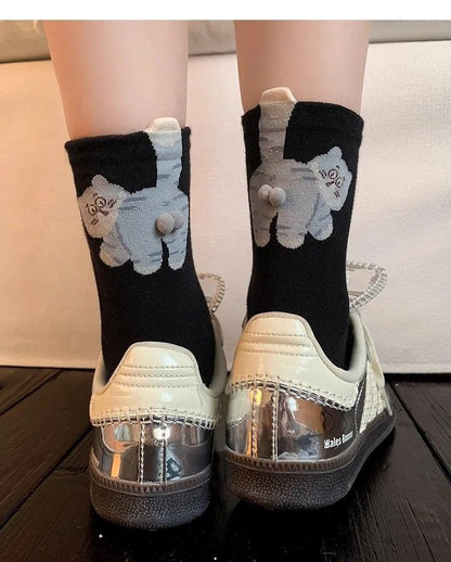 Purrfect Cat MidTube Socks  Soft SweatAbsorbing Couples Pack 10
