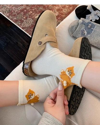 Purrfect Cat MidTube Socks  Soft SweatAbsorbing Couples Pack 9