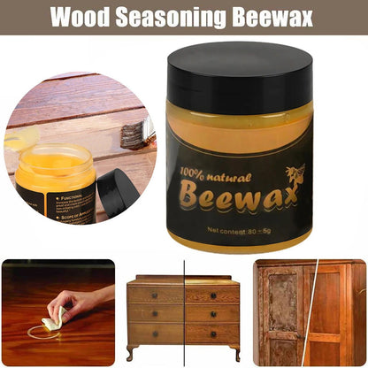 Natural Thrive Wood Furniture Wax, Premium Beeswax Furniture Polish & Complete Wood Care Solution