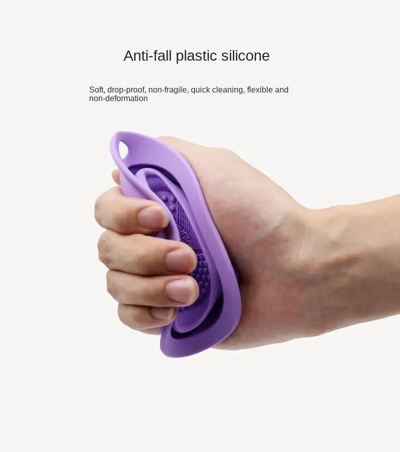 Premium Silicone Makeup Brush Cleaning Bowl  PowderPuff Scrubber The Ultimate Foldable Tool For Spo