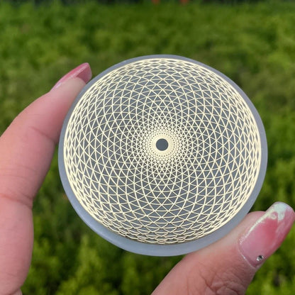 Natural Selenite Charging Plate, Quartz Crystal Disk for Home Decor & Energy Refresh