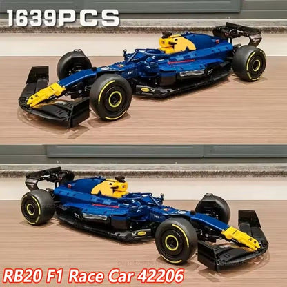 2025 Racing Car Building Blocks – Red & Blue Models 42206 & 42207, Kids Gift Set