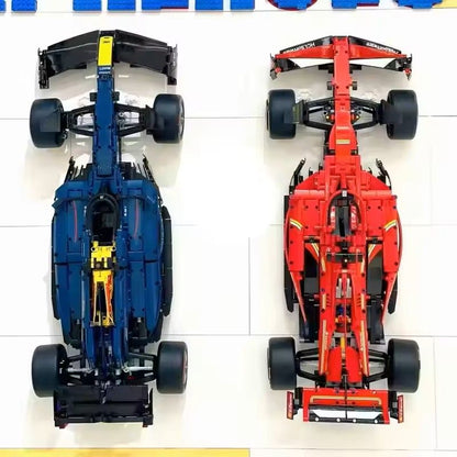 2025 Racing Car Building Blocks  Red  Blue Models 42206  42207 Kids Gift Set 1