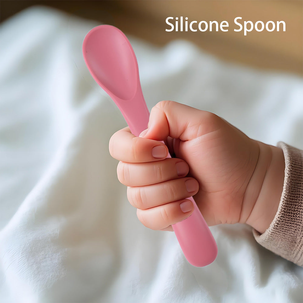 Weaning Cutlery Childrens Tablewar, Baby Learning Spoons Utensils Set, Newborn Feeding Spoon Set Toddler Scoop
