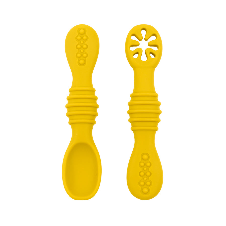 Training Spoon Feeding Tableware Baby Spoon Fork Set Food Grade Silicone Sticky Spoon Children Cutl 5