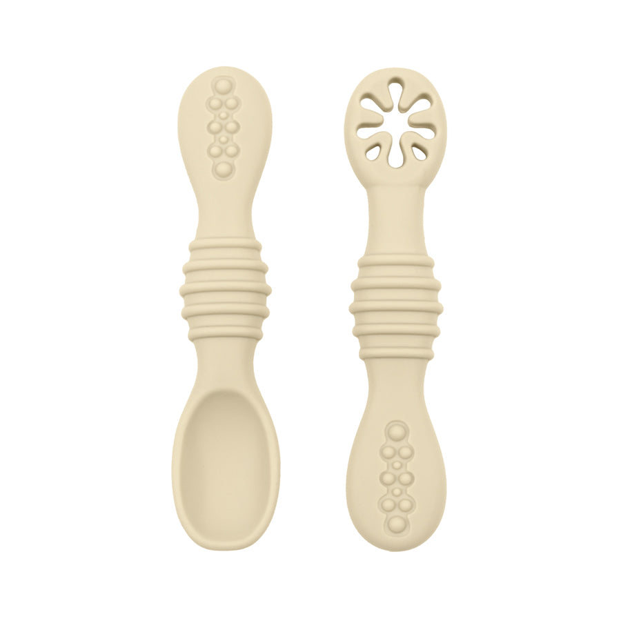 Training Spoon Feeding Tableware Baby Spoon Fork Set Food Grade Silicone Sticky Spoon Children Cutl 8