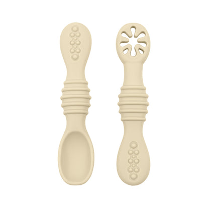 Training Spoon Feeding Tableware Baby Spoon Fork Set Food Grade Silicone Sticky Spoon Children Cutl 8