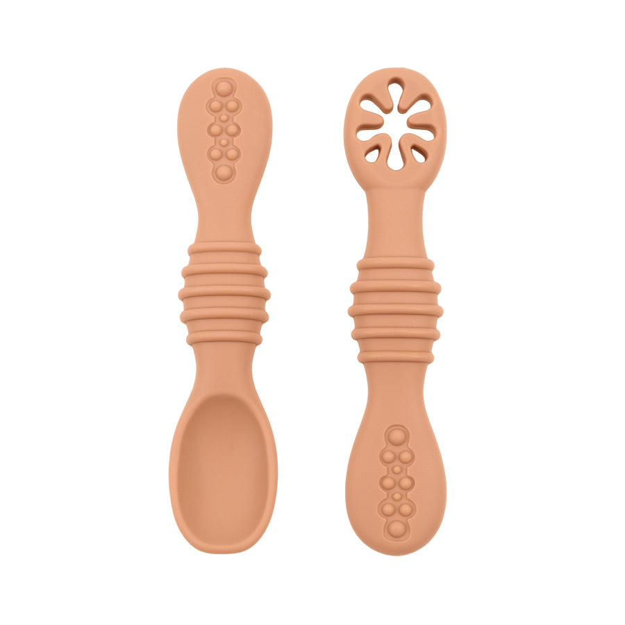 Training Spoon Feeding Tableware Baby Spoon Fork Set Food Grade Silicone Sticky Spoon Children Cutl 9
