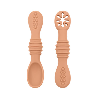 Training Spoon Feeding Tableware Baby Spoon Fork Set Food Grade Silicone Sticky Spoon Children Cutl 9
