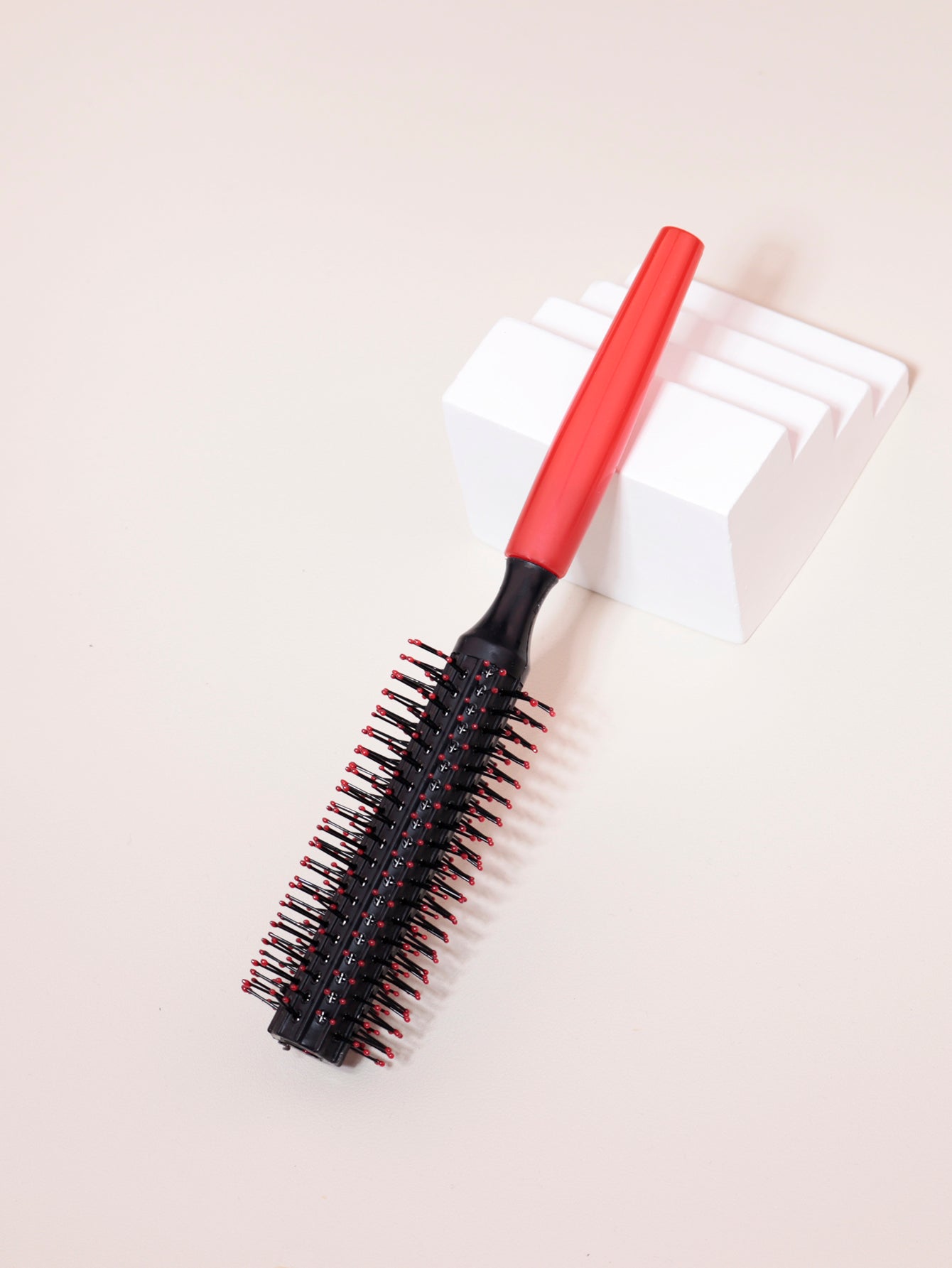 Nylon Teeth Roller Comb Professional Anti Static Cylindrical Comb Bristle Curly Hair Styling Round  1