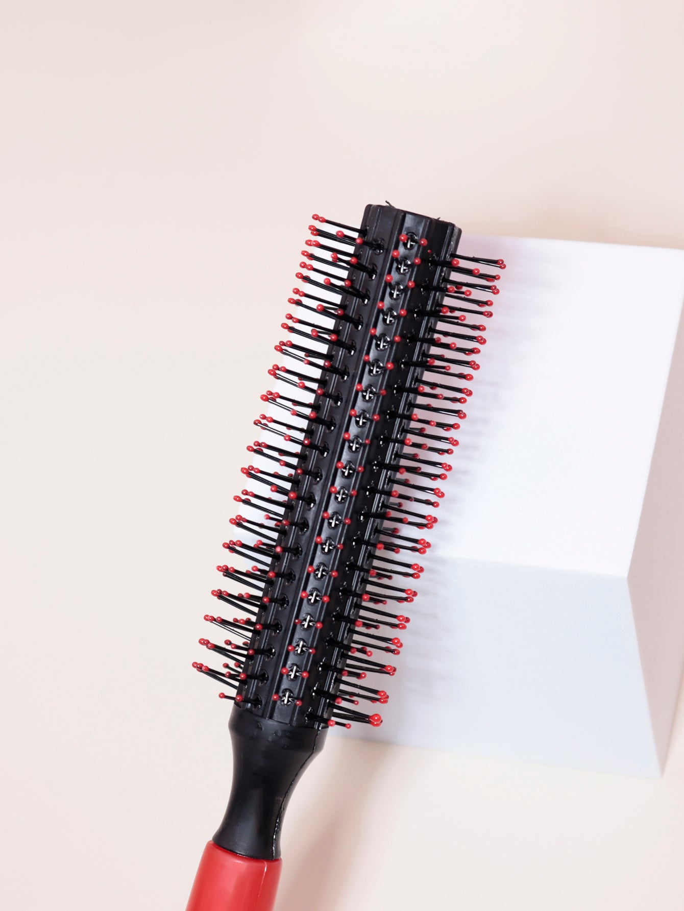Nylon Teeth Roller Comb Professional Anti Static Cylindrical Comb Bristle Curly Hair Styling Round  2
