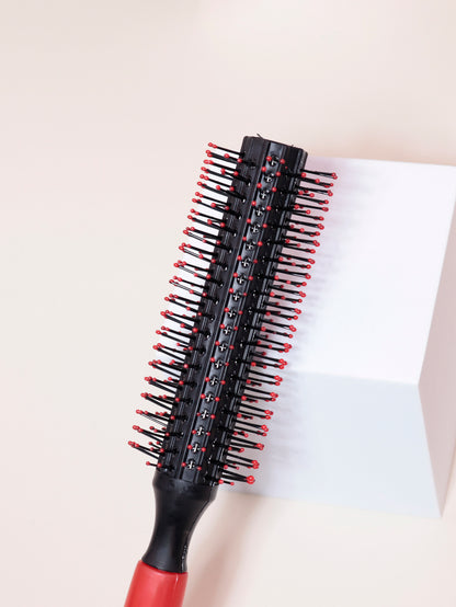 Nylon Teeth Roller Comb Professional Anti Static Cylindrical Comb Bristle Curly Hair Styling Round  2