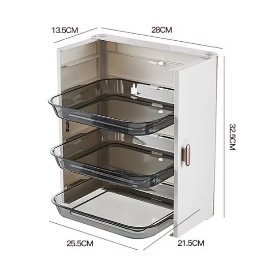 SpaceSaver 6Layer Foldable Kitchen Dish Tray Organizer Rack 11