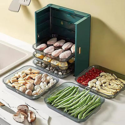 SpaceSaver 6Layer Foldable Kitchen Dish Tray Organizer Rack 1