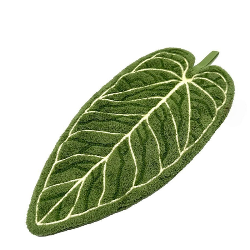 Tropical Leaf Bathroom Kitchen Towel, Quick Dry Plant Towels Ultra Absorbent, Hand Thumb Towel with Hanging Loop